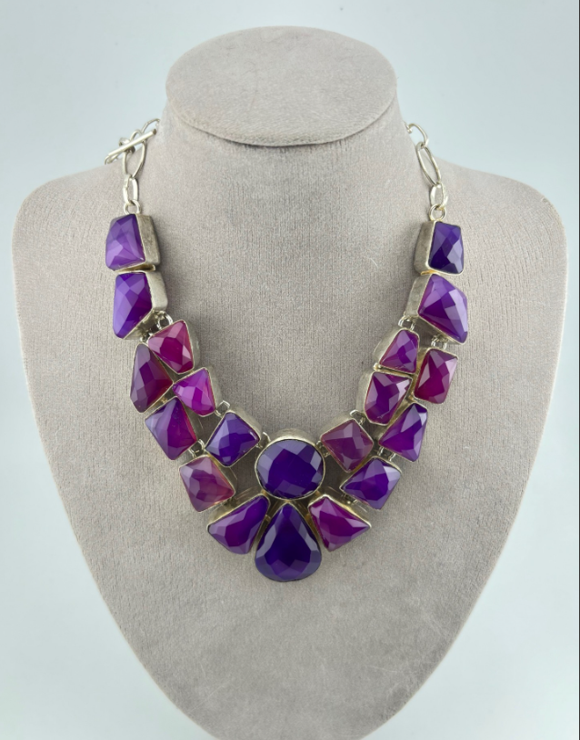 E52417 - Agate Necklace 45 cm