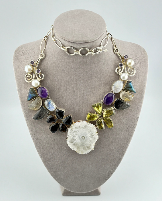 B4641 - Solar Quartz Necklace 45 cm