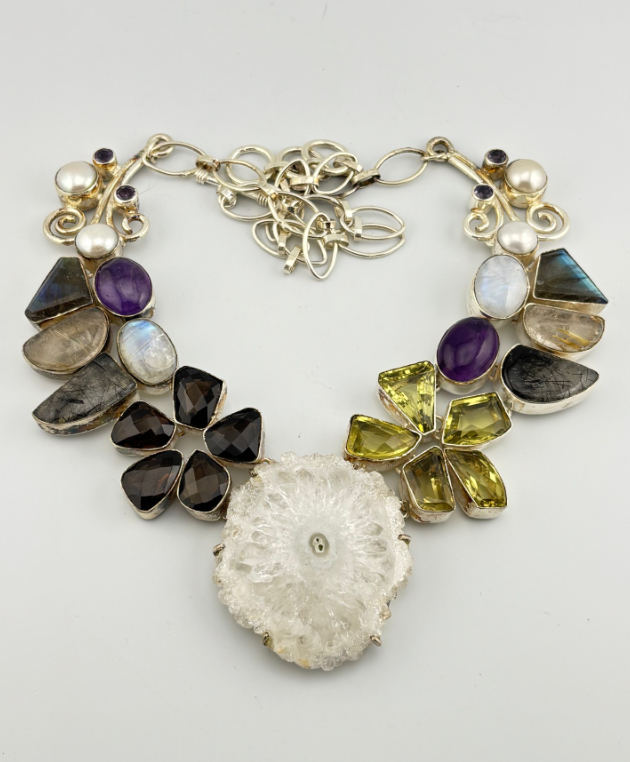 B4641 - Solar Quartz Necklace 45 cm