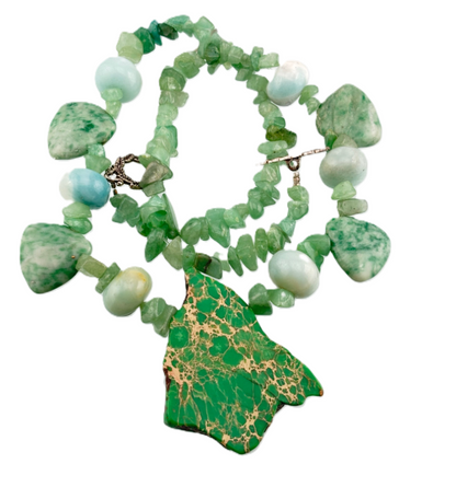 Multi Gemstones Handmade Necklace