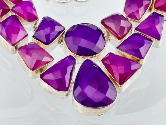 E52417 - Agate Necklace 45 cm