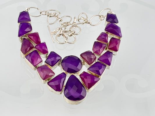 E52417 - Agate Necklace 45 cm