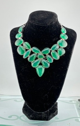 Green Onyx Necklace 45 cm