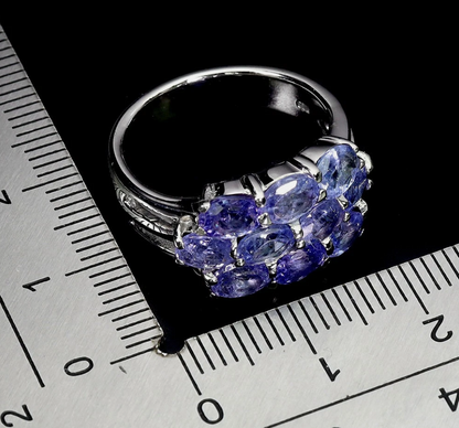Oval Tanzanite 5x4mm Natural Gemstone Ring Size 7 Ring