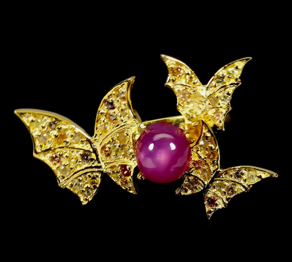 Oval Ruby 8x7mm Natural Sapphire Ring Size 6.5
