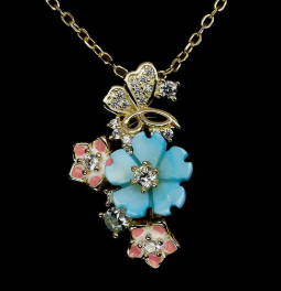 Sweet Blossom Elegance Set 14-karat Yellow gold plating