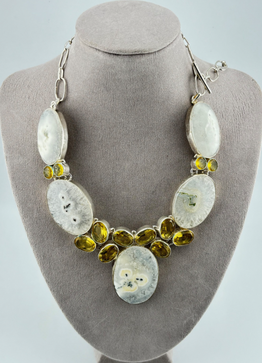 Solar Quartz Necklace 45 cm