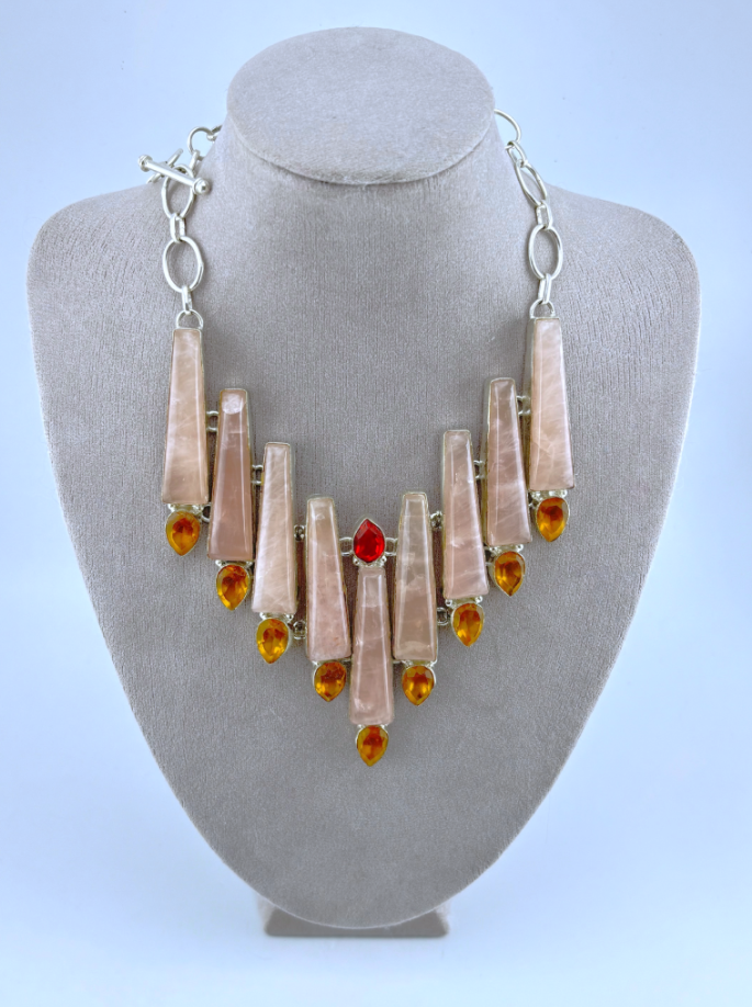 T9038 - Rose Quartz Necklace