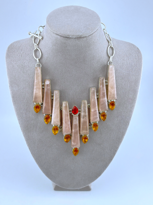 T9038 - Rose Quartz Necklace